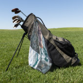 アラスカの復活の湾のアシカ ゴルフタオル (グリーン)