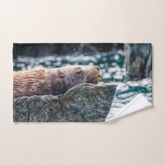 アラスカの復活の湾のアシカ バスタオルセット (ハンドタオル)