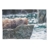 アラスカの復活の湾のアシカ 枕カバー (正面)