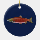 アラスカの戦闘の漁師のバッジ セラミックオーナメント (裏面)