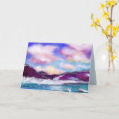 アラスカの抽象的なカード カード (黄色い花)