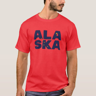 アラスカの旗の文字 Tシャツ