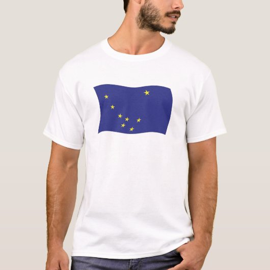 アラスカの旗シャツ Tシャツ (正面)