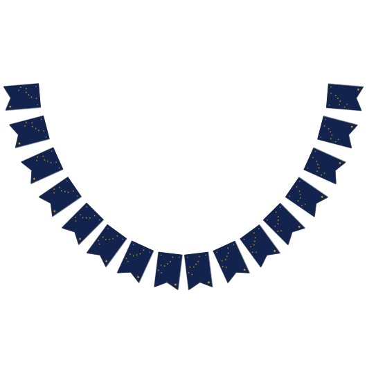 アラスカの旗 バンティングフラッグ (全)