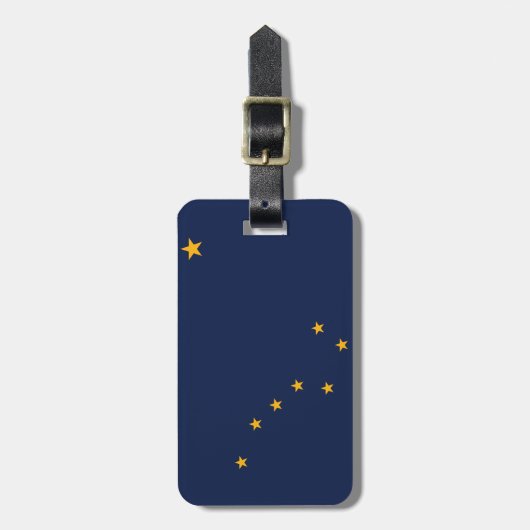 アラスカの旗 ラゲッジタグ (正面縦)