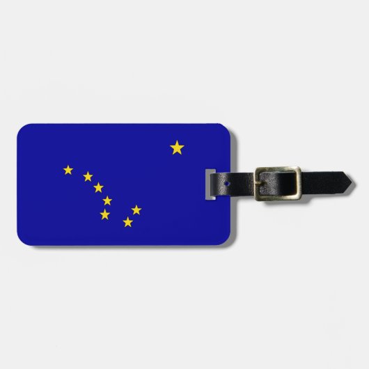 アラスカの旗 ラゲッジタグ (正面横)