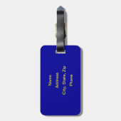 アラスカの旗 ラゲッジタグ (裏面縦)