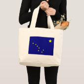 アラスカの旗 ラージトートバッグ (正面(商品))