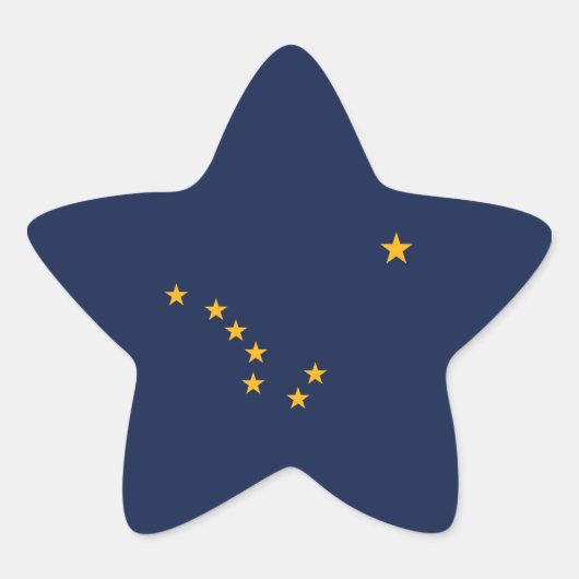 アラスカの旗 星シール (正面)