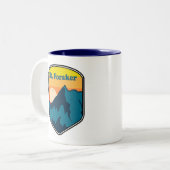 アラスカの日の出 Mt. Foraker ツートーンマグカップ (正面左)