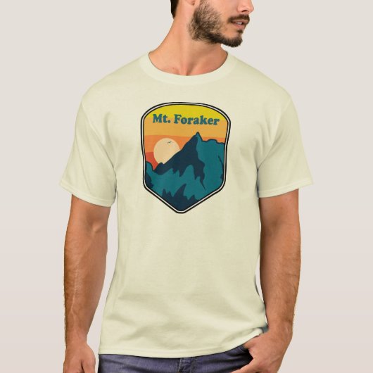 アラスカの日の出 Mt. Foraker Tシャツ (正面)