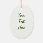 アラスカの暖炉のクリスマスオーナメパーソナライズされたント セラミックオーナメント (裏面)