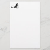 アラスカの材木オオカミの文房具 便箋 (正面)