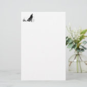 アラスカの材木オオカミの文房具 便箋 (スタンド正面)