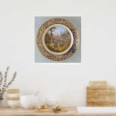 アラスカの森プレートシトカのインディアン(2953A) ポスター (キッチン)