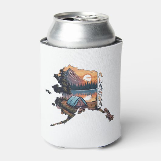 アラスカの概要キャンプ 缶クーラー (缶正面)