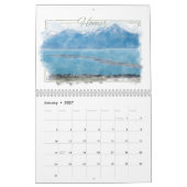 アラスカの水彩画のカレンダー カレンダー (1月 2027)