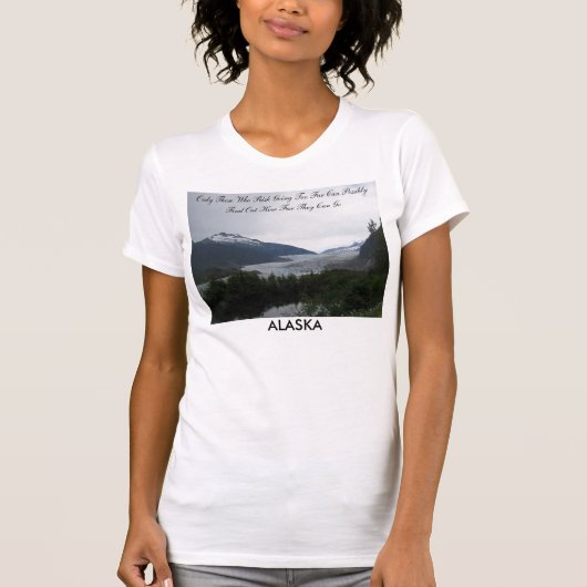 アラスカの氷の溶解のTシャツ Tシャツ (正面)