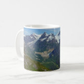 アラスカの氷河に削られた谷 コーヒーマグカップ (正面左)