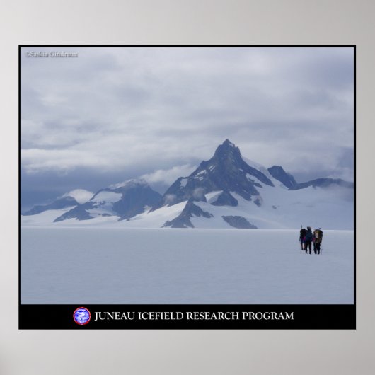 アラスカの氷河のキングに向けてスキー ポスター (正面)