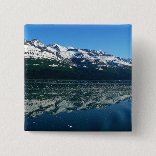 アラスカの海岸線 美しい自然写真 缶バッジ (正面)