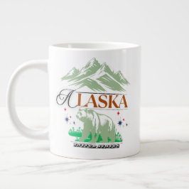 アラスカの熊 – アドベンチャー コーヒーマグ ジャンボコーヒーマグカップ