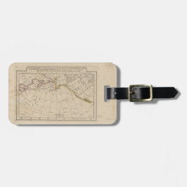 アラスカの発見のジェームズ・クック大尉の図表 ラゲッジタグ