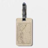 アラスカの発見のジェームズ・クック大尉の図表 ラゲッジタグ (裏面縦)