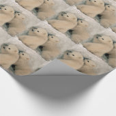 アラスカの白くまカブス ラッピングペーパー (角)