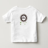アラスカの真夜中の黒太陽 トドラーTシャツ (裏面)