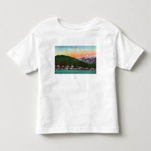 アラスカの眺めの最初入国港 トドラーTシャツ