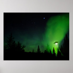 アラスカの空のUFO ポスター