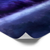 アラスカの紫の山 |横絵画景 ポスター (角)