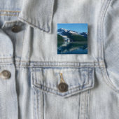 アラスカの美しい写真:カレッジ氷河湾 II 缶バッジ (インサイチュ)