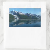 アラスカの美しい写真:カレッジ氷河湾 II 長方形シール (バッグ)