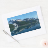 アラスカの美しい写真:カレッジ氷河湾 II 長方形シール (封筒)