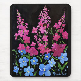 アラスカの華やかさ ファイヤーウィード マウスパッド