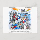 アラスカの贈り物とティおもしろいーの野生生物と政治 ポストカード (正面)