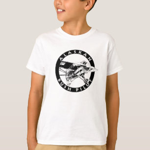 アラスカの辺境を飛ぶ飛行士はTシャツをからかいます Tシャツ