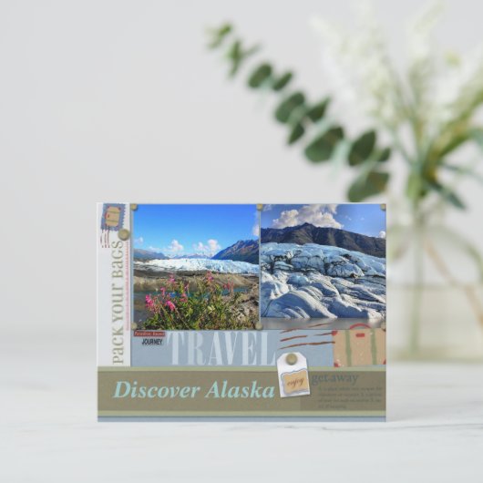 アラスカの郵便はがきにあなたのバッグを詰めて下さい ポストカード (スタンド正面)