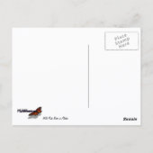 アラスカの野生のピンクのバラ ポストカード (裏面)