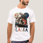アラスカの野生の精神 Tシャツ (正面)