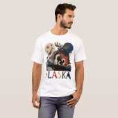 アラスカの野生の精神 Tシャツ (正面フル)