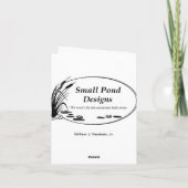 アラスカの野生の花 カード (裏面)