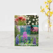 アラスカの野生の花 カード (黄色い花)