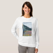 アラスカの鉄道場面- Portage、アラスカ Tシャツ (正面フル)
