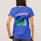 アラスカの雪だるまTシャツ Tシャツ (裏面)