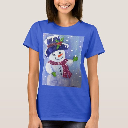 アラスカの雪だるまTシャツ Tシャツ (正面)