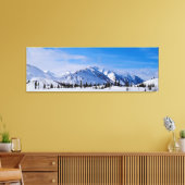 アラスカの雪山 キャンバスプリント (インサイチュ (リビング))