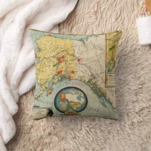 アラスカの領域 クッション (ブランケット)